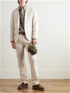 RRL - Saunders Straight-Leg Cotton and Linen-Blend Suit Trousers - Neutrals