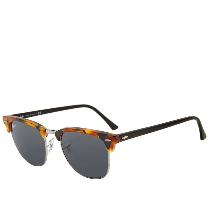 Photo: Ray Ban Clubmaster Sunglasses Spotted Blue Havana & Grey