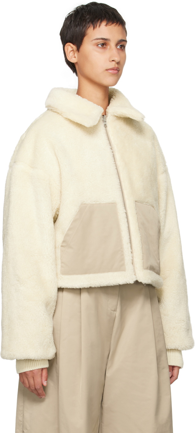 AMOMENTO Gray Cropped Reversible Jacket AMOMENTO