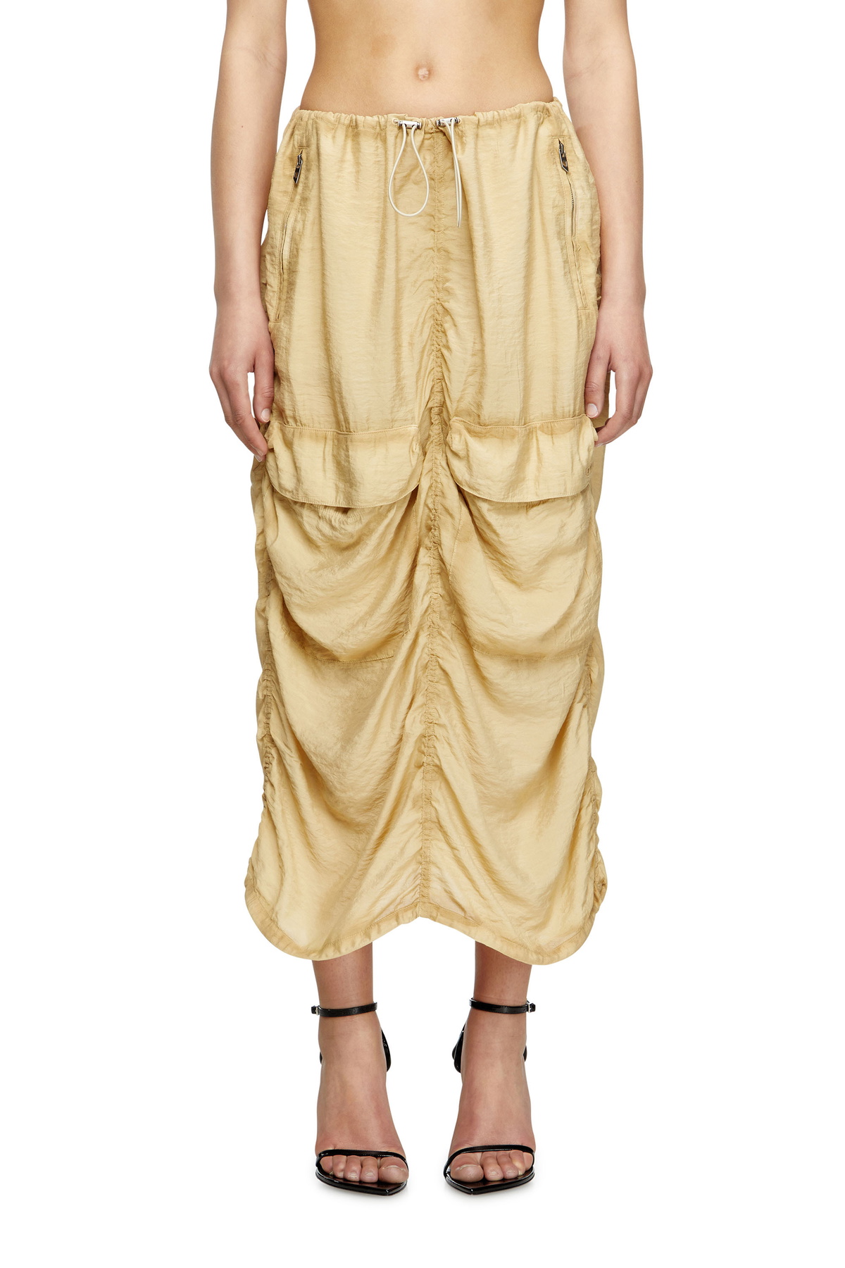 Diesel Black O-Venus Midi Skirt Diesel