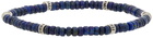 Salvatore Ferragamo Blue BR Beadstone Bracelet