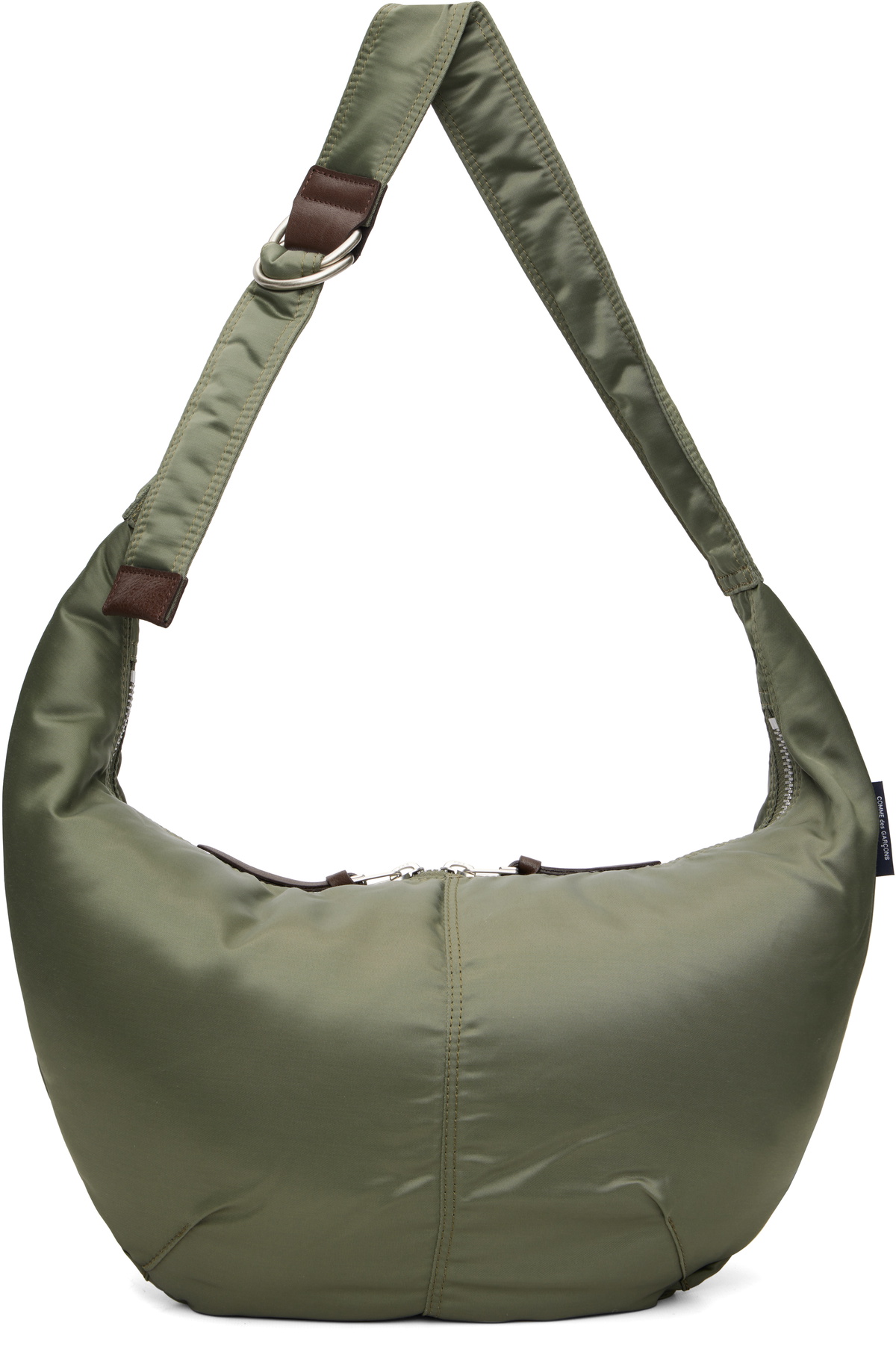 Comme des Garçons Homme Khaki Cotton Nylon Double Tweel Bag Comme