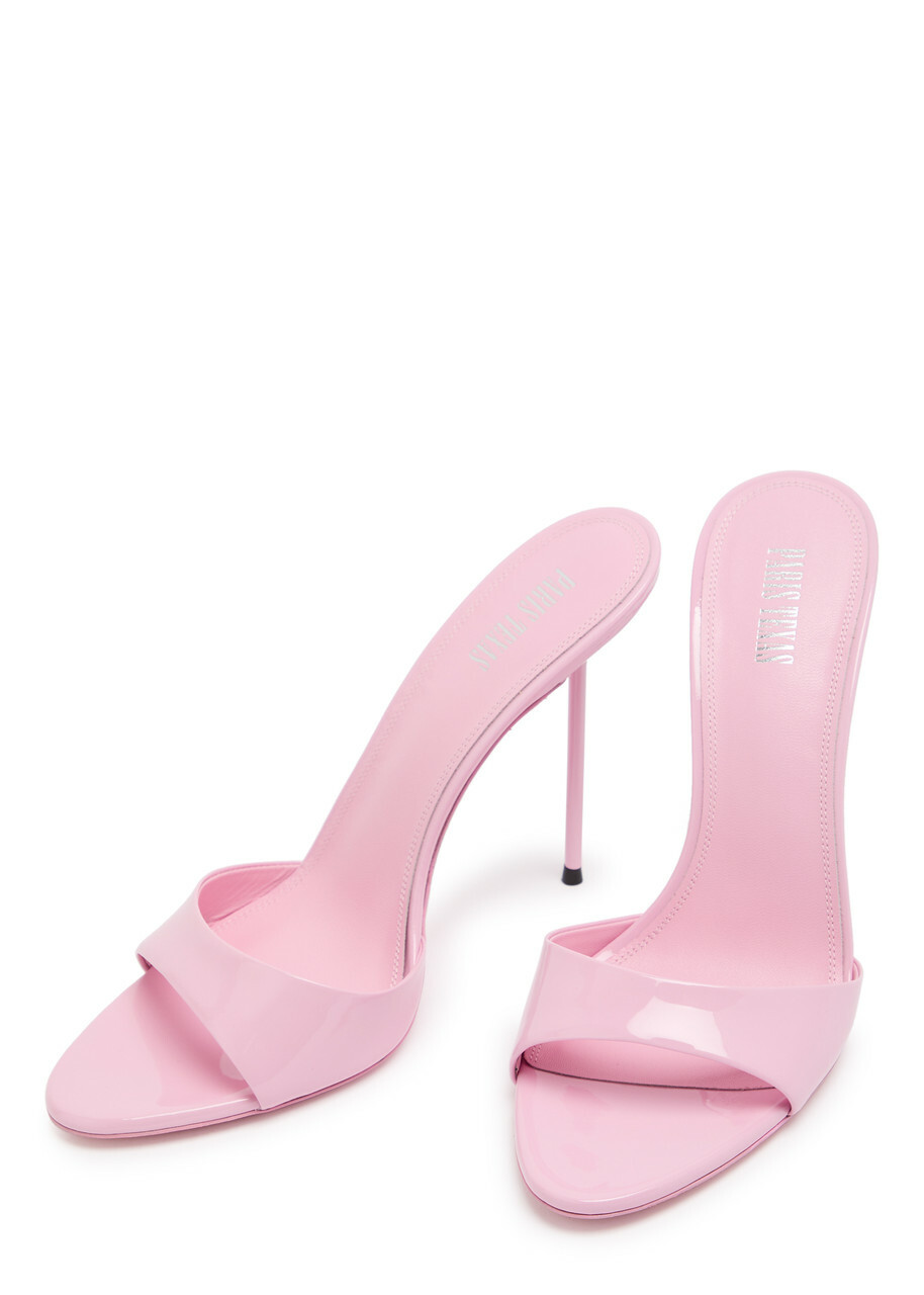 Paris Texas Lidia 105 Patent Leather Mules Bright Pink