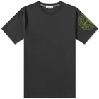 Stone Island Men's Stitches Logo One Sleeve T-Shirt in Black