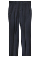 Sunspel Straight-leg Wool Trousers Navy