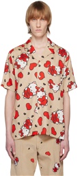Soulland Beige Hello Kitty Edition Orson Shirt