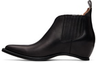 Maison Margiela Black Heel-Less Western Chelsea Boots