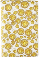 Versace Baby White & Gold Medusa Amplified Blanket