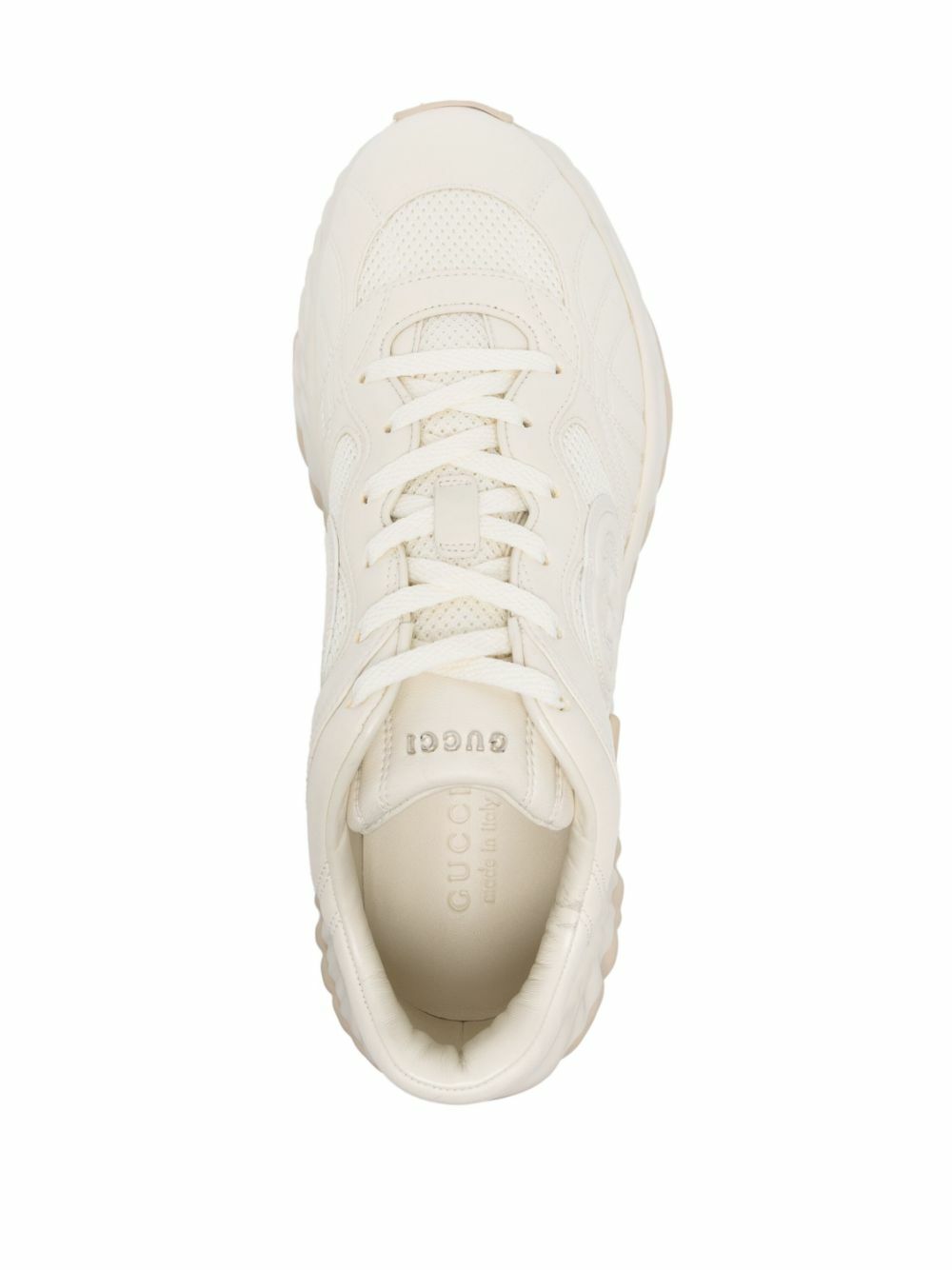 Gucci White Interlocking G Leather Sneakers Gucci