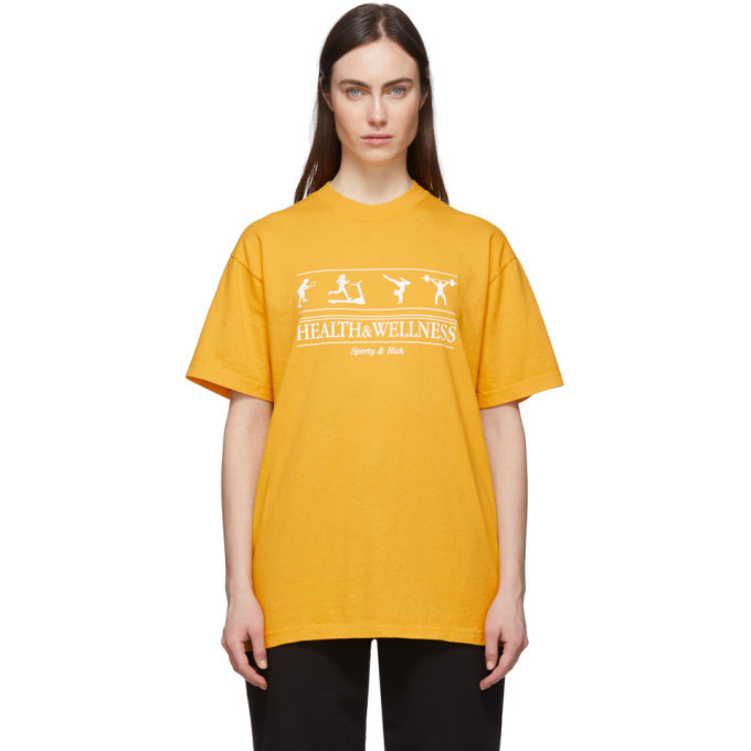 SPORTY &amp; RICH ウェルネス  Tシャツ Health & Wellness T-Shirt - Elephant/White – Sporty & Rich