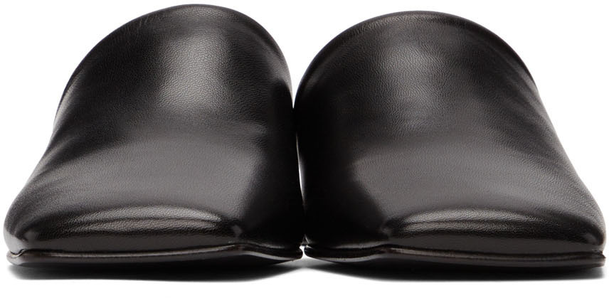 Proenza Schouler Black Square Toe Slippers Proenza Schouler