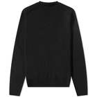 AMI Men's A Heart Crew Knit in Black