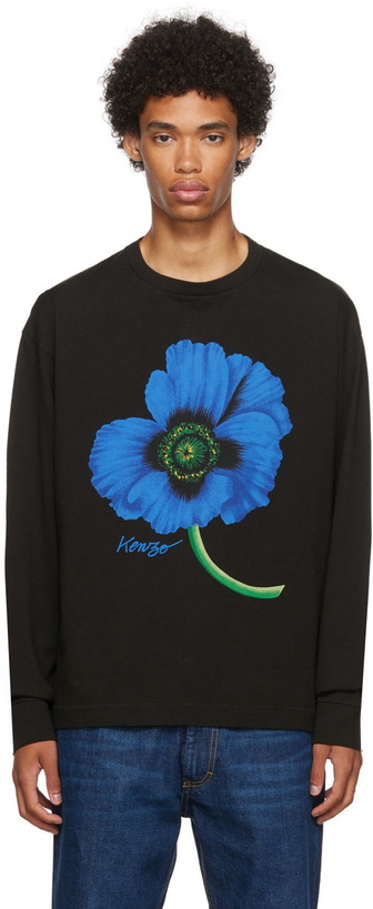 Photo: Kenzo Black Poppy Sweatshirt