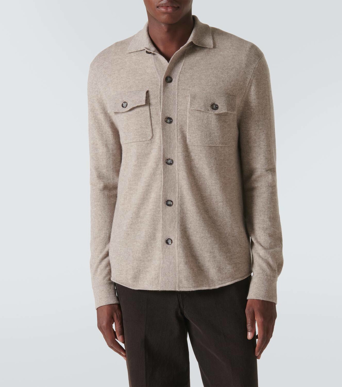 Allude Wool and cashmere overshirt