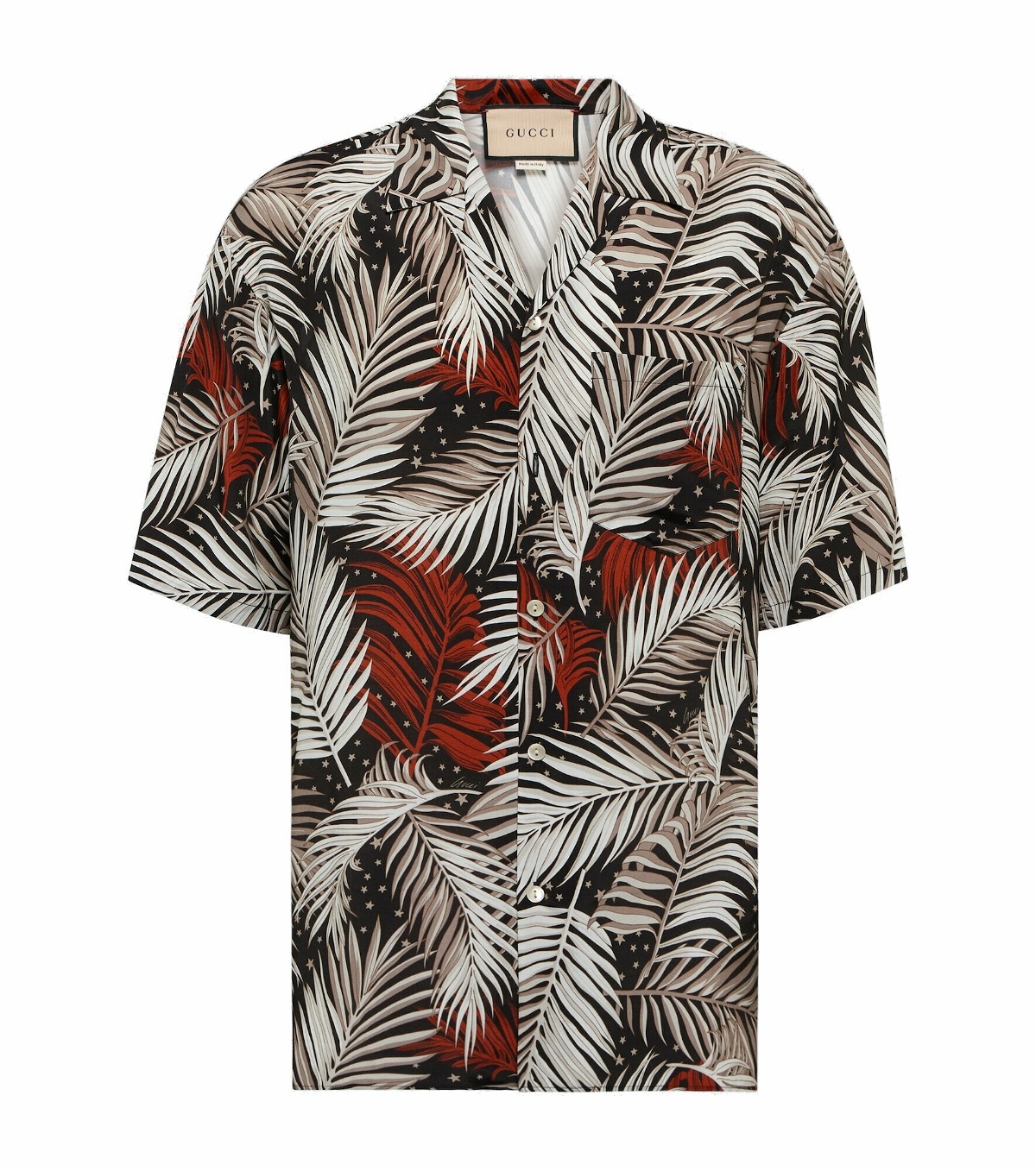 Photo: Gucci - Forest printed bowling shirt