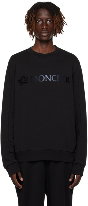 Photo: Moncler Black Garment-Washed Sweatshirt