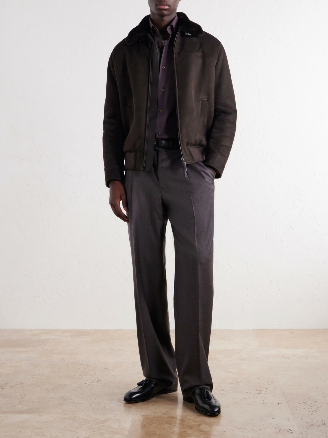 Brioni - Woven Cotton Shirt - Purple