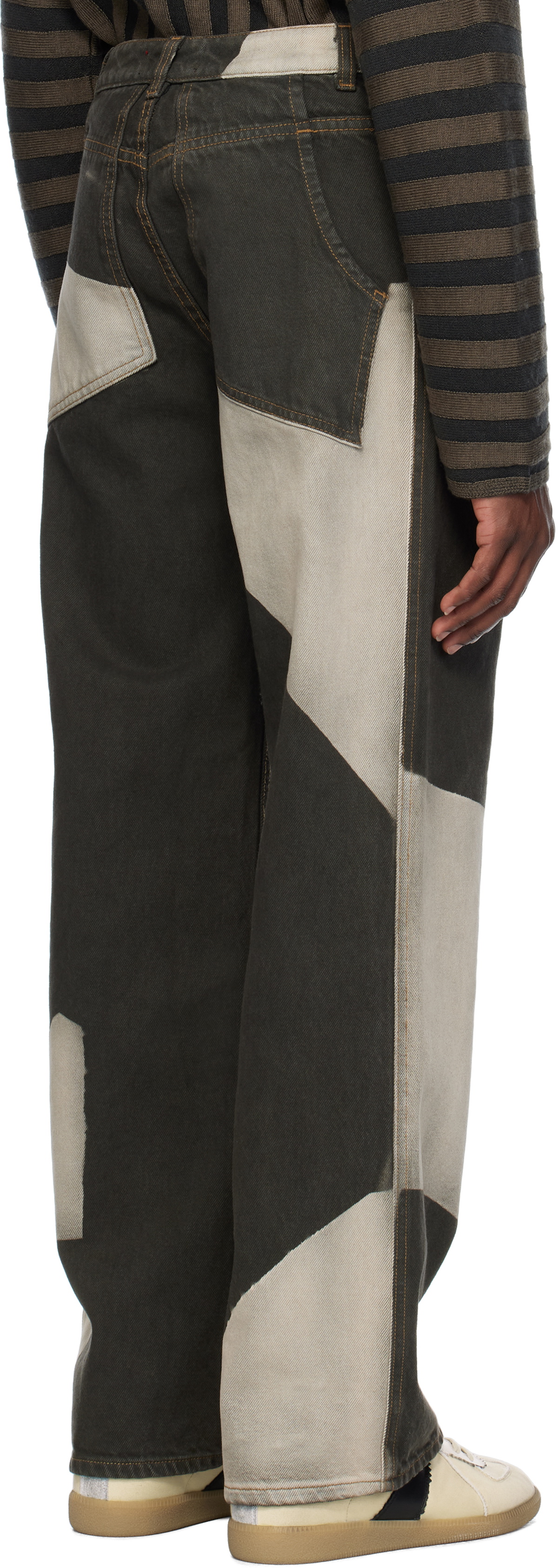 Eckhaus Latta Gray Wide Leg Jeans