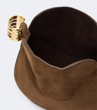 Amanu Zambia suede top-handle bag