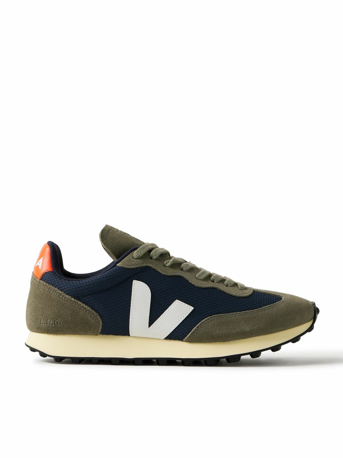 Veja - Rio Branco Leather-Trimmed Alveomesh and Suede Sneakers - Green