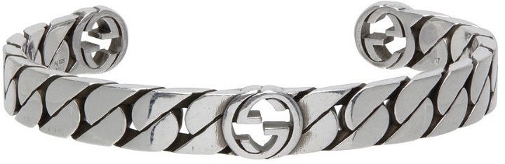 Photo: Gucci Silver Interlocking G Bracelet