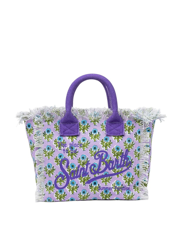 Photo: MC2 Saint Barth Flower Cotton Canvas Colette Handbag
