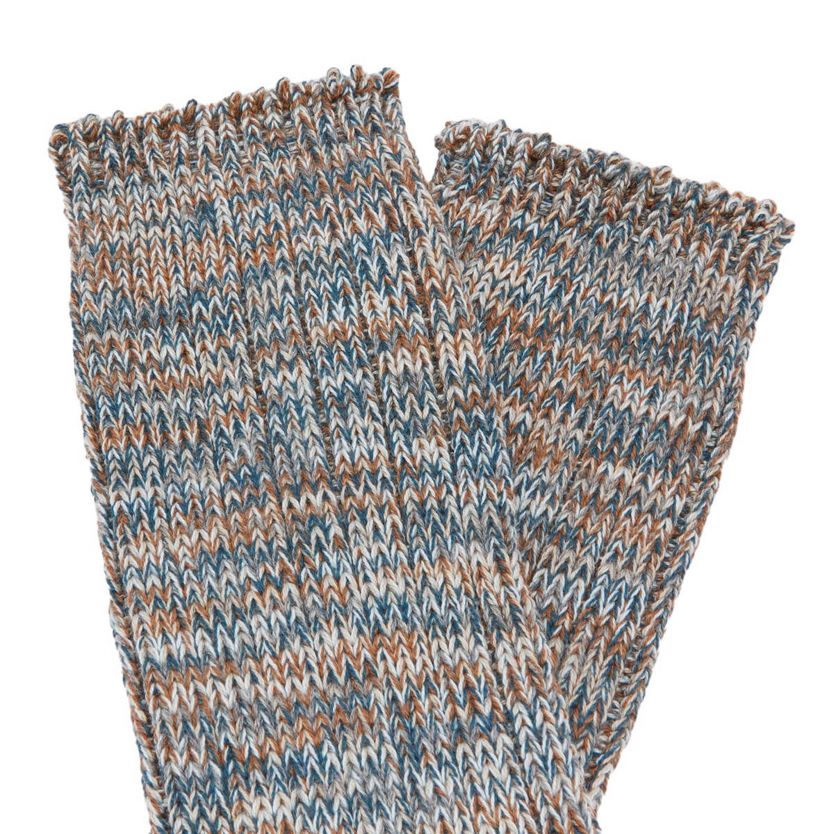 Anonymous Ism 5 Colour Mix Crew Sock in Beige
