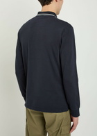 Stone Island Logo-appliquéd Piqué Stretch-cotton Polo Shirt Navy