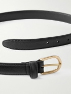 Saman Amel - Cardon 2.5cm Full-Grain Leather Belt - Black