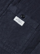 Hartford - Jobby Slub Linen Jacket - Blue