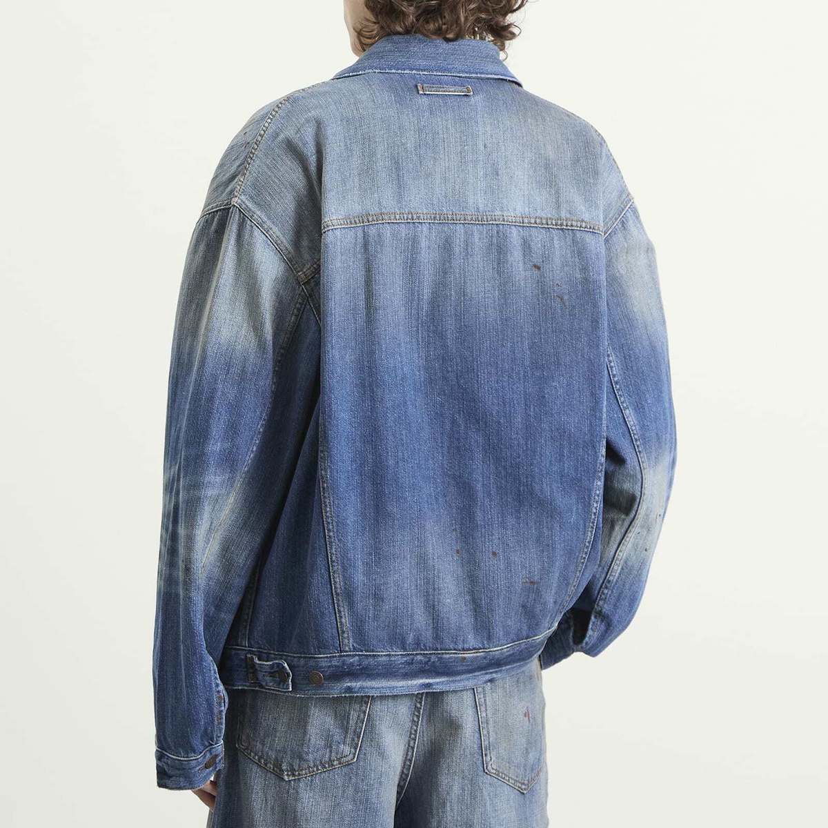 Acne Studios Men's Blue Trafalgar Denim Jacket in Mid Blue