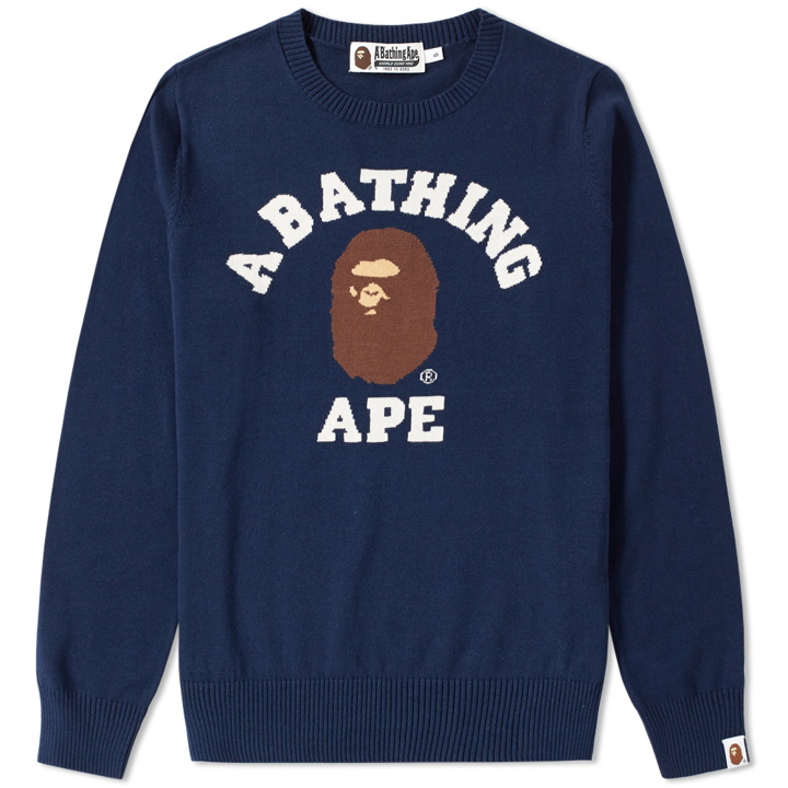 Photo: A Bathing Ape College Crew Knit