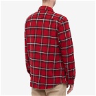 Fjällräven Men's Övik Heavy Flannel Shirt in Red Oak/Fog
