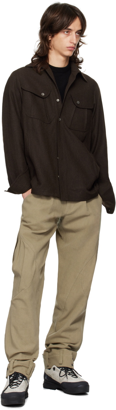 HYEIN SEO Beige Cotton Cargo Pants