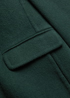 Vince Single Breasted Wool-blend Coat Green