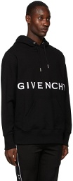 Givenchy Black 4G Embroidered Hoodie