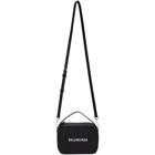 Balenciaga Black Logo Messenger Bag