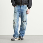 Mastercraft Union Men's Showa Relaxed Repaired Jeans in Light