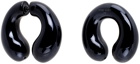 HUGO KREIT SSENSE Exclusive Black Pistil Ear Cuff & Earring Set