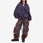 The Attico Women's Hoodie in Purple Faded