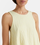 Montce Betsie gingham minidress and scarf set