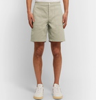 De Bonne Facture - Wide-Leg Cotton-Drill Shorts - Neutrals