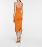 Galvan Thalia ribbed-knit midi dress