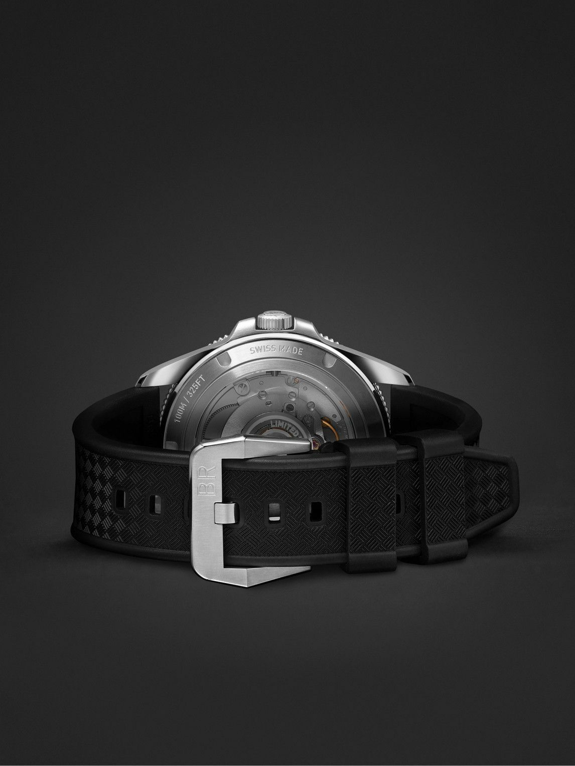 Bell & Ross - BR V2-92 Full Lum Limited Edition Automatic 41mm Stainless Steel and Rubber Watch, Ref. No. BRV292-LUM-ST/SRB