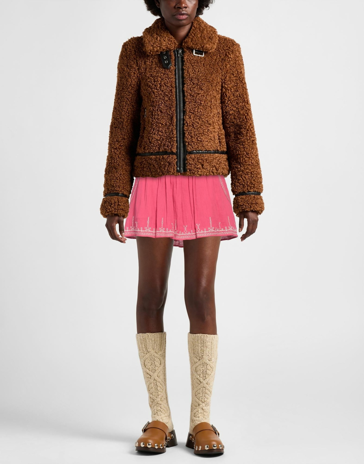 Marant Étoile Womens Mini skirt in Magenta