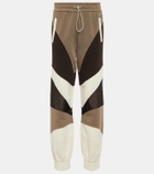 Chloé Colorblocked cotton sweatpants