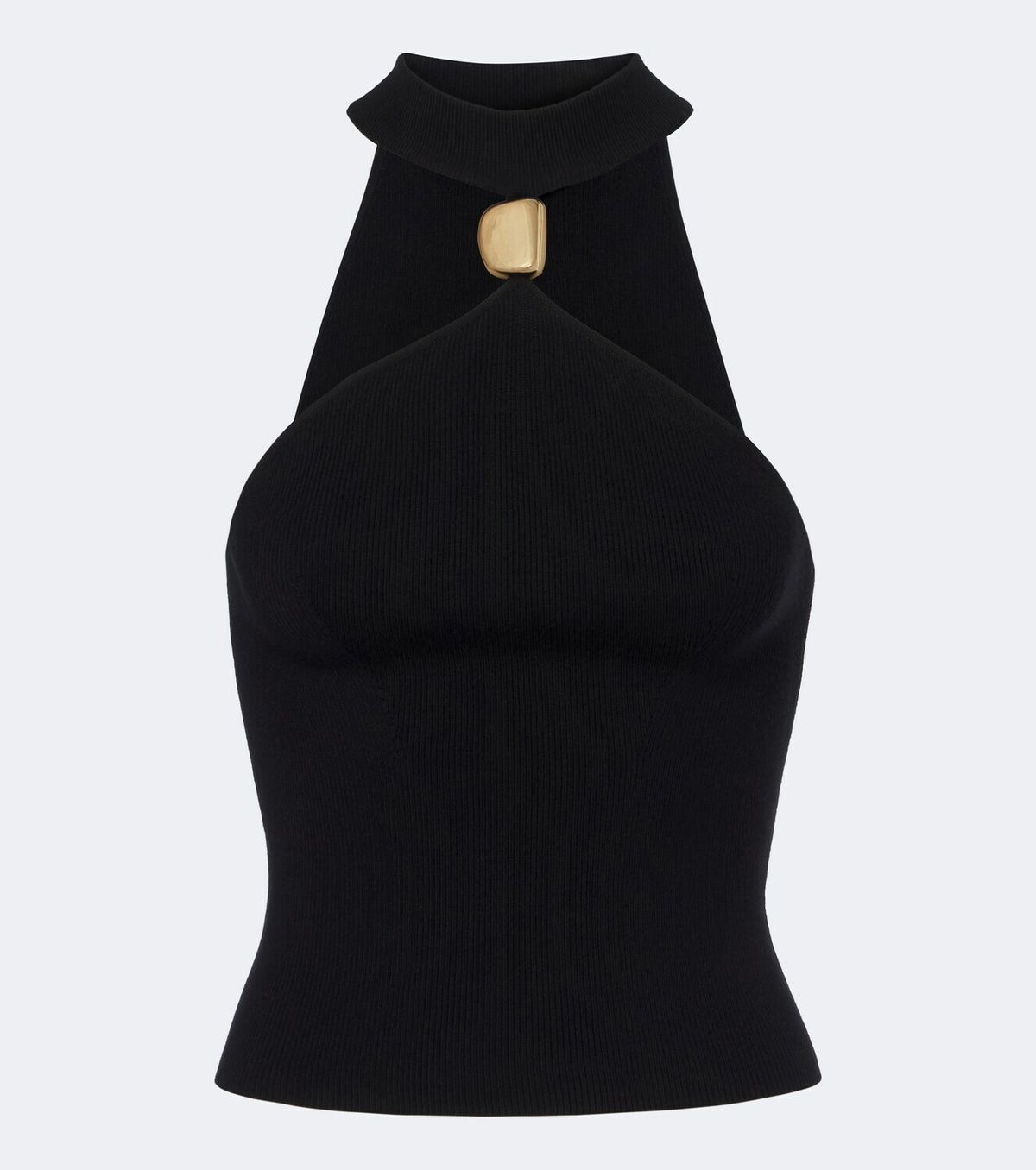 Simkhai Renlen embellished halterneck wool top