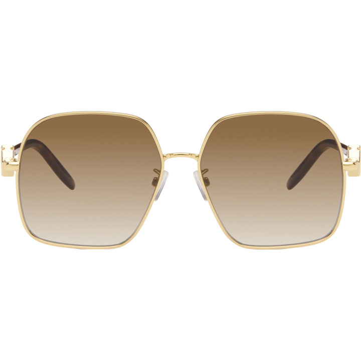 Photo: Fendi Gold FF Diamonds Sunglasses