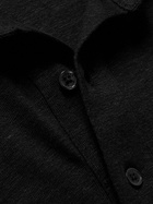 Orlebar Brown - Sebastian Slim-Fit Linen-Jersey Polo Shirt - Black