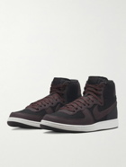 Nike - Terminator Leather-Trimmed Canvas High-Top Sneakers - Black